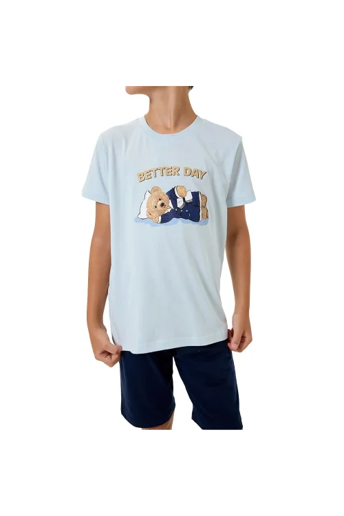 RolyPoly RP3817-G Erkek Çocuk Garson Boy Yazlık Bermuda Takım