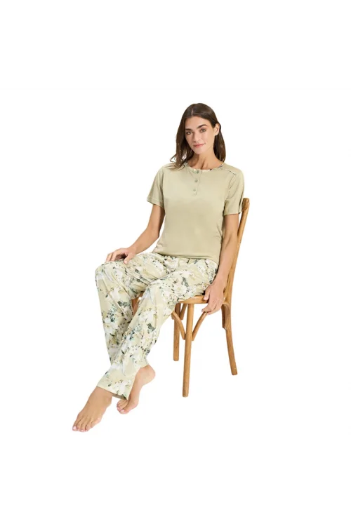 Over Sleep 3338 Kadın Modal Yazlık Takım (M-L-XL-2XL)