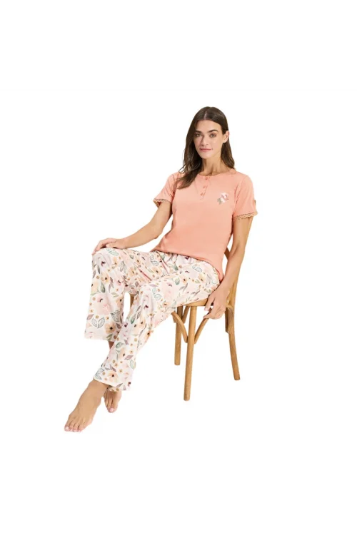 Over Sleep 3342 Kadın Modal Yazlık Takım (M-L-XL-2XL)