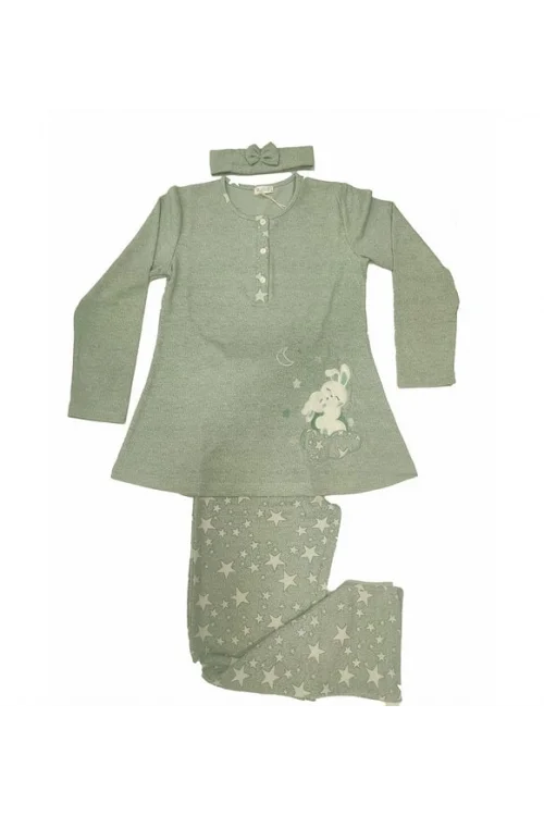 FLZ 24365 Kışlık Lohusa Uzun Kol Pijama Takım