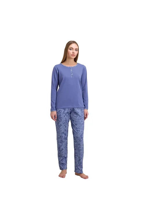 Anıl 11566 Kadın Uzun Kol Kışlık Pijama Takım