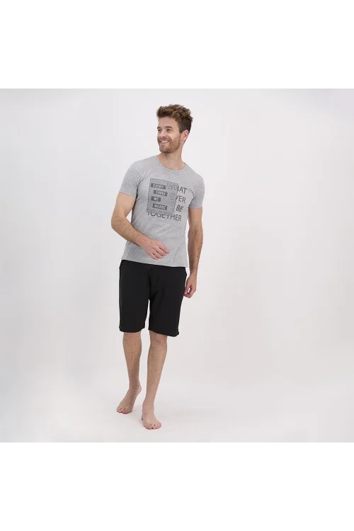 Arnetta 1381S Erkek Yazlık Bermuda Pijama Takım