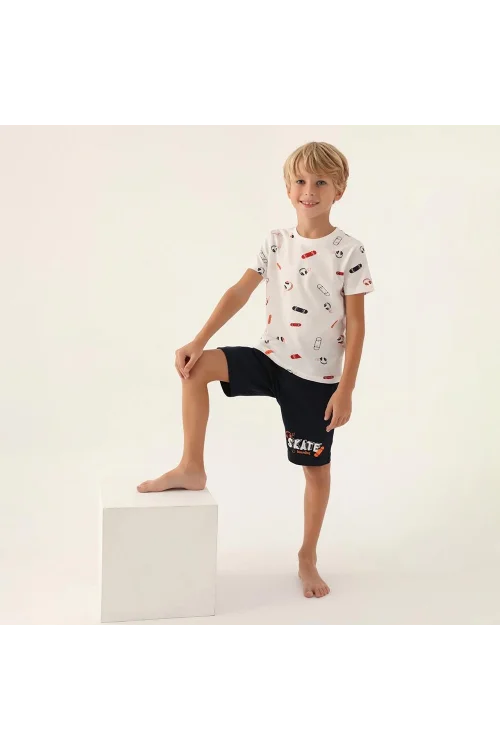 Arnetta 2984C Erkek Çocuk Bermuda Pijama Takım