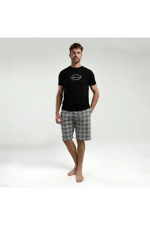 Arnetta 3346S Erkek Bermuda İkili Yazlık Pijama Takım