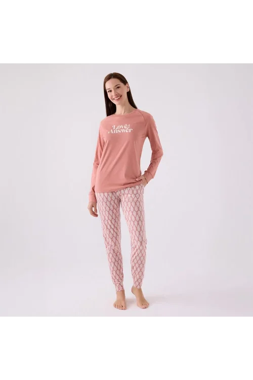 Arnetta AR3072S Kadın Yetişkin Kışlık Pijama Takımı