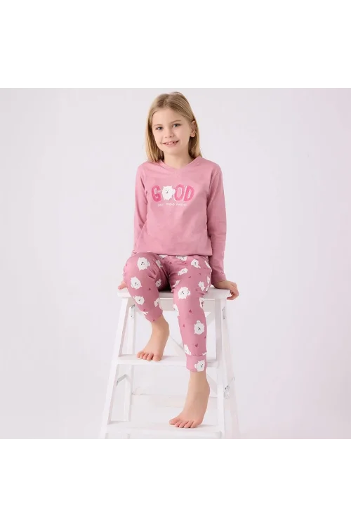 Arnetta AR3088G Kız Çocuk Garson Kışlık Pijama Takım