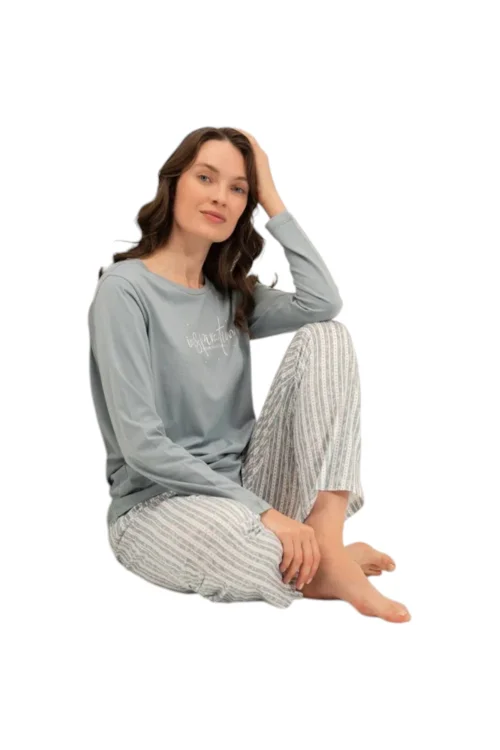 Arnetta AR3778S Kadın Uzun Kollu Pijama Takım