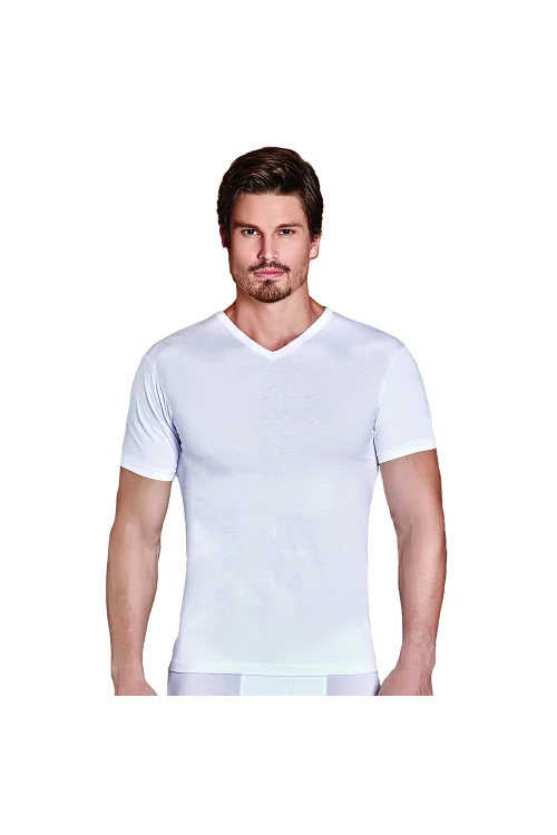 Berrak 1007 Erkek V-Yaka Kısa Kol %100 Pamuk Fanila M