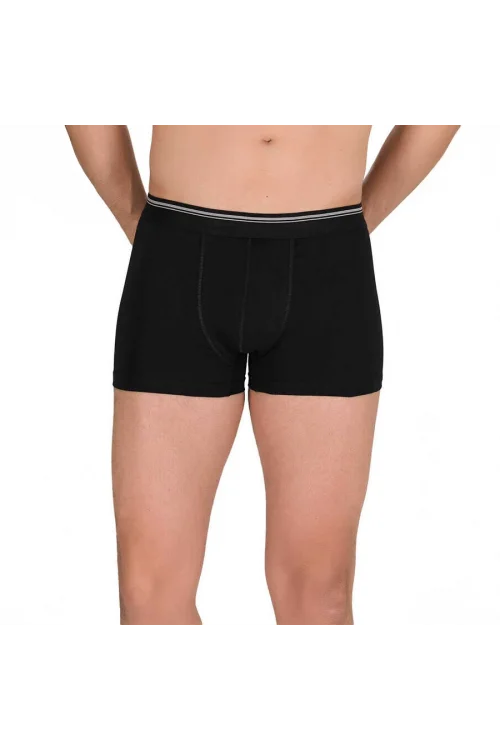 Berrak 1097 Erkek Likralı Büyük Beden Boxer 3lü Paket Siyah XXL