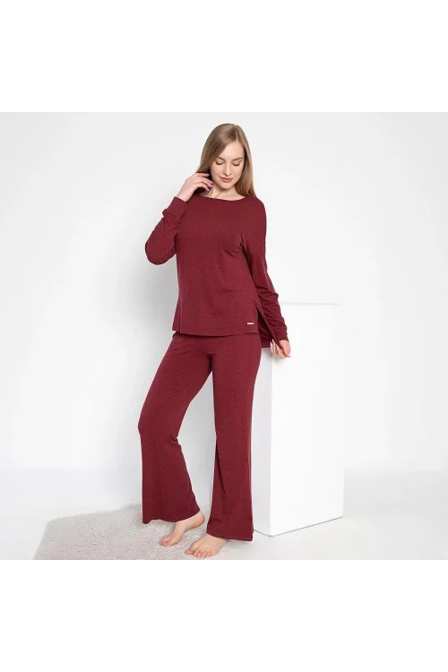 Confeo 840-638 Kadın Kışlık Uzunkol Pijama Takım