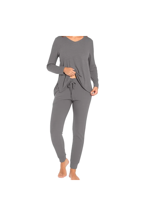 Confeo 840-802 Kadın V Yaka Uzunkol Pi̇jama Takım
