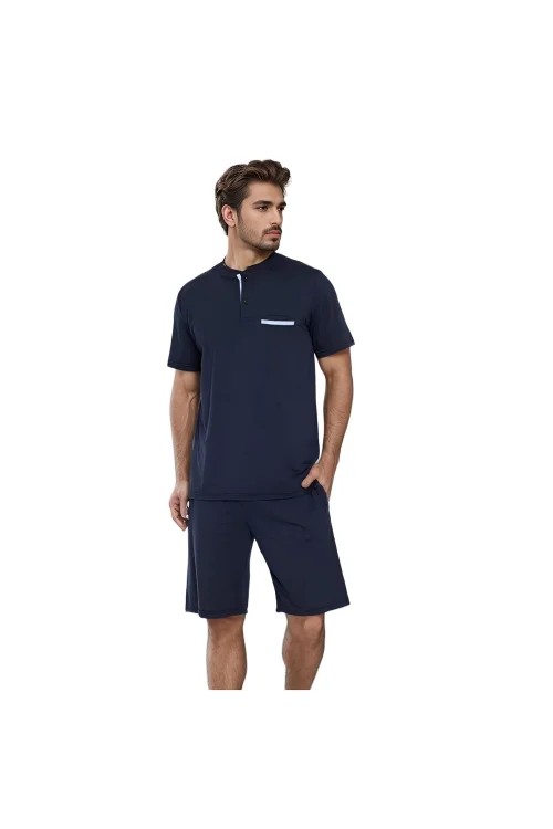 Confeo 940.107 Erkek Modal Patlı Şortlu Pijama Takım