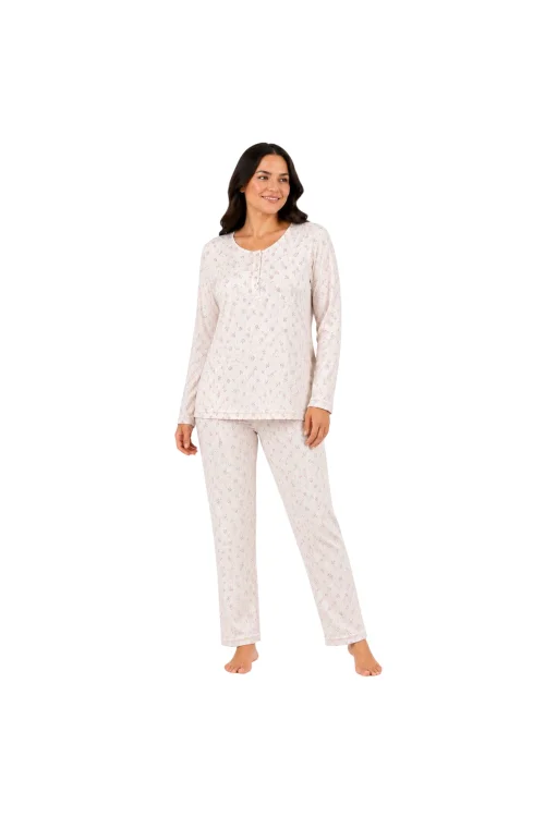Confeo C841-025 Kadın Patlı Uzunkol Pijama Takım