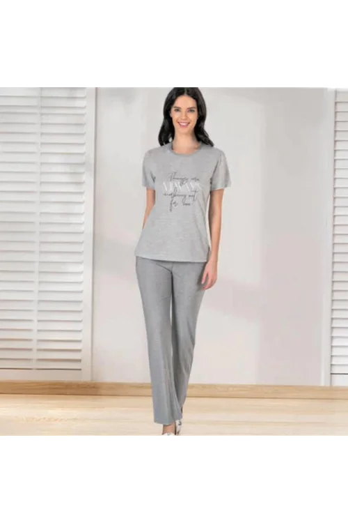 Dowry 08023 Kadın Yazlık Kısakol Pijama Takım