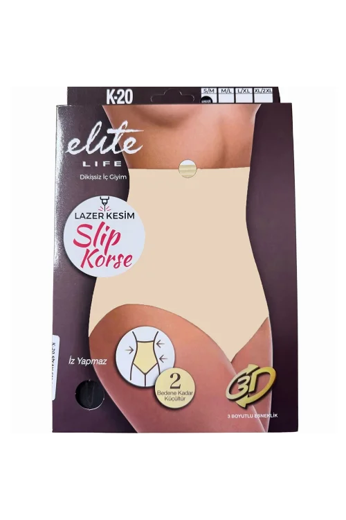 Elite Life 884 K-20 Kadın Lazer Kesim Yüksek Bel