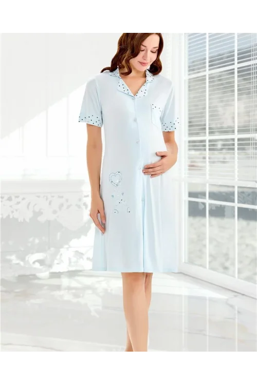 FLZ 23003 Kadın Yazlık Lohusa Gecelik