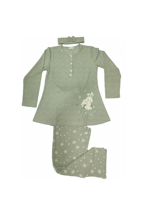 FLZ 24365 Kışlık Lohusa Uzun Kol  Pijama Takım