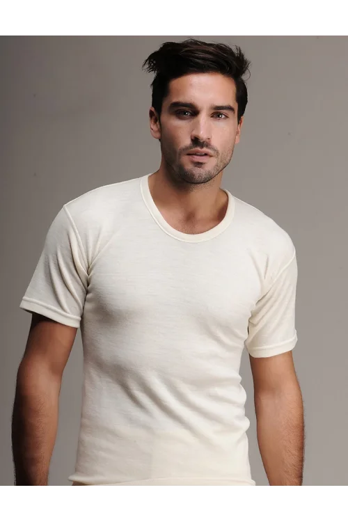 Hasyün 100 Erkek Yün Kısa Kol Fanila