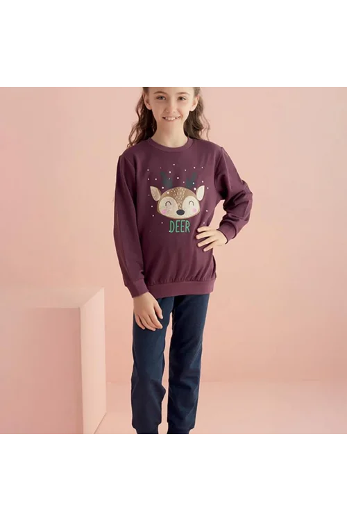 Hmd Yuppi 6215 Kız Çocuk Pijama Takım