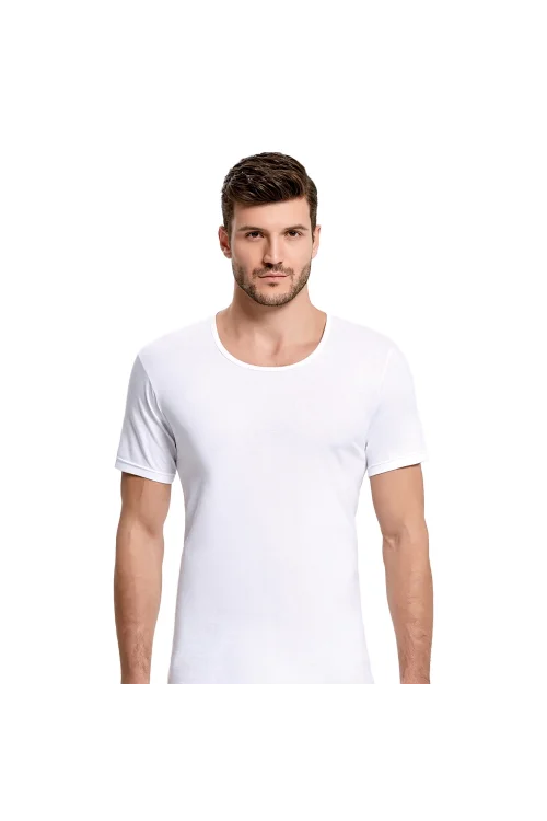 İlke 103 Erkek O-Yaka Kısa Kol Atlet   L