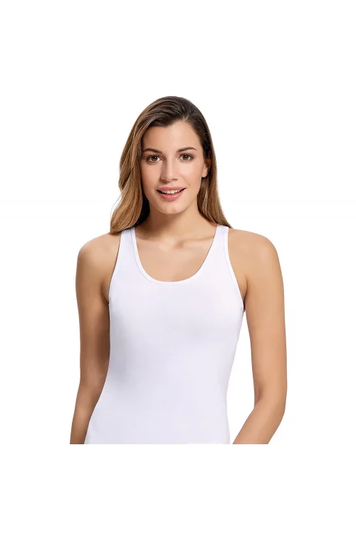 İlke 202 Kadın Büyük Beden Biyeli Geniş Askılı Atlet 5XL / 52