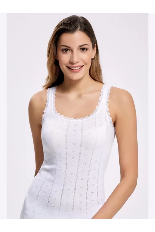 İlke 2024 Dantelli Geniş Askılı Kadın Atlet