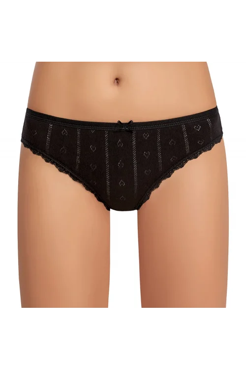 İlke 273 Kadın Jakarlı Dantelli Bikini Külot