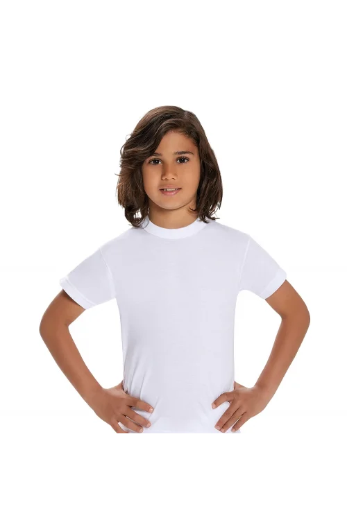 İlke 303 Erkek Çocuk Kısa Kol O-Yaka Garson Boy Atlet   (13-14 Yaş)