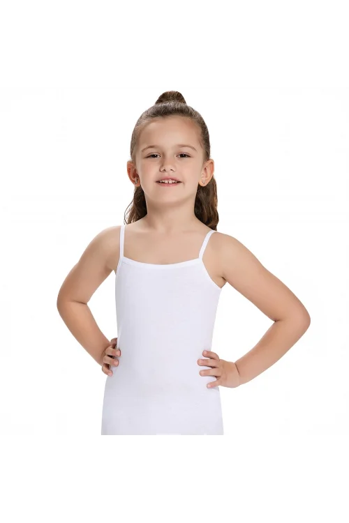 İlke 325 Kız Çocuk Biyeli İp Askılı Garson Boy Atlet   (10-11 Yaş)