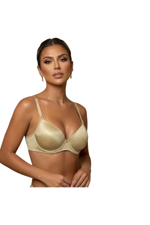 Le Jardin 7080 Desire Micro Kaplı Silikonlu Askısı Çıkabilen Destekli Sütyen