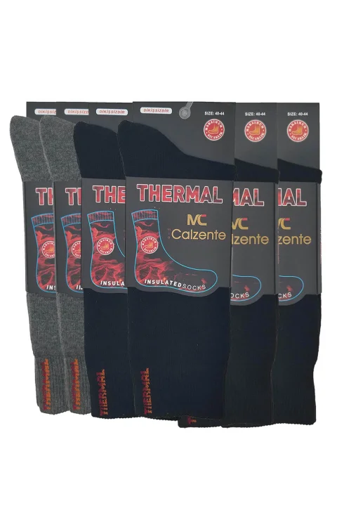 Mia Calzente 6lı Thermal (Termal) Erkek Çorabı