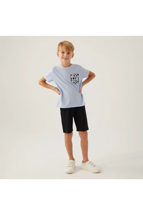 Mickey Mouse 4872C Erkek Çocuk Yazlık Bermuda Pijama Takım