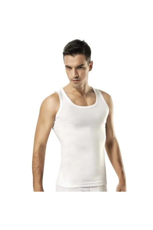 Namaldı 133 Rambo Beyaz Erkek Ribana Atlet