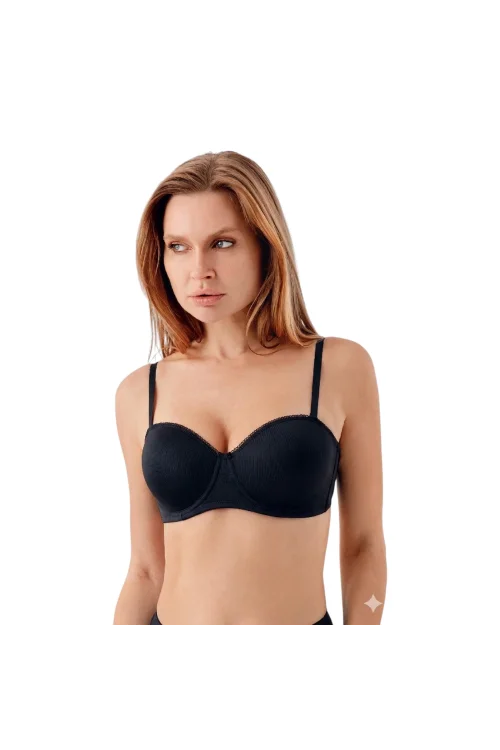 Newbra Lingerie 7045 Kadın Desteksiz C Cup Dantelli Sutyen