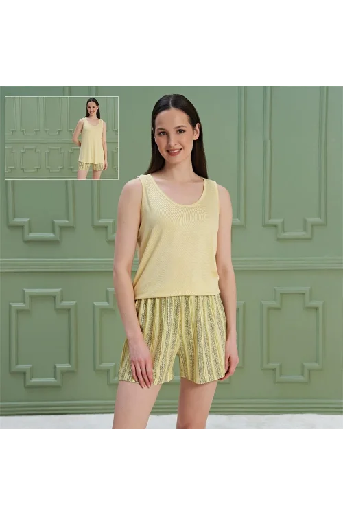 Over Sleep 1324 Şort Pijama Takım