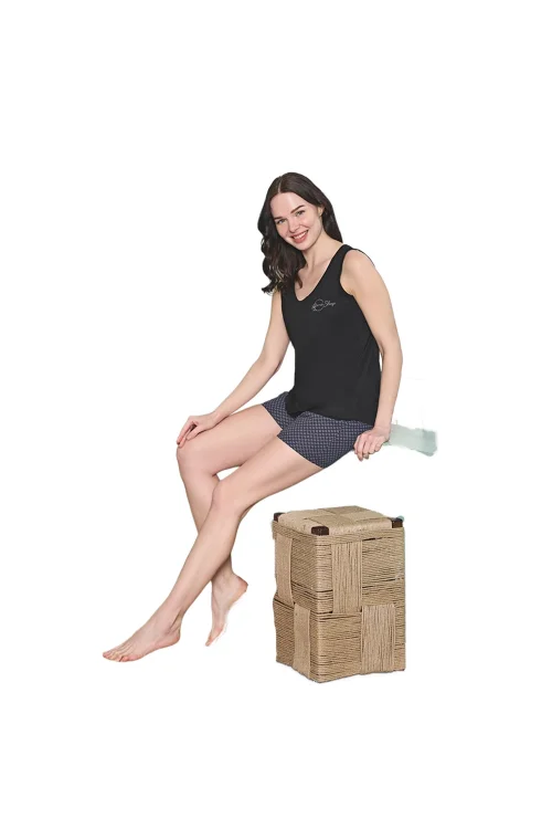 Over Sleep 1936 Kadın Şortlu Modal Yazlık Pijama Takım