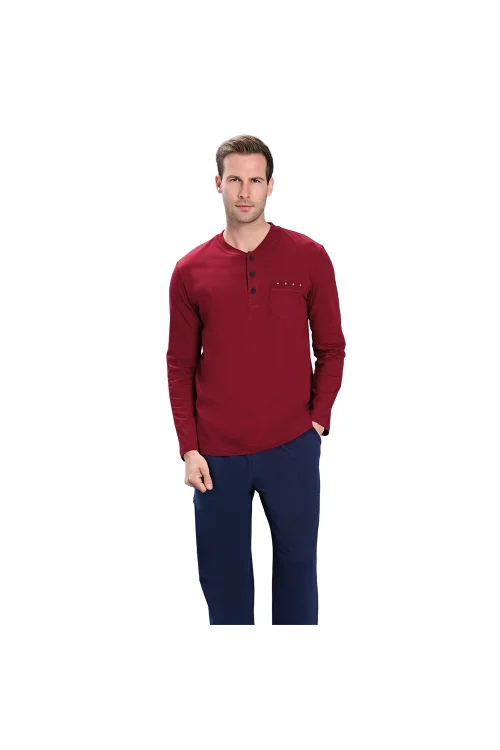 Over Sleep 2105 Erkek Büyük Beden Pijama Takım