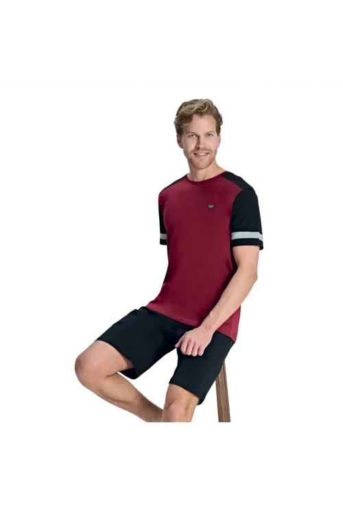 Over Sleep 2390 Erkek Süprem Şort Yazlık Takım (M-L-XL-2XL)