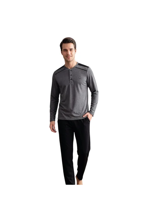 Over Sleep 2400 Erkek Kışlık Süprem Pijama Takımı