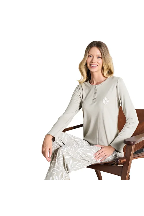 Over Sleep 3118 Kadın Büyük Beden Pijama Takımı