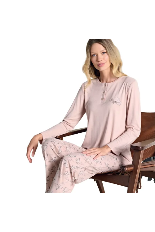 Over Sleep 3119 Kadın Melisa Büyük Beden Pijama Takımı