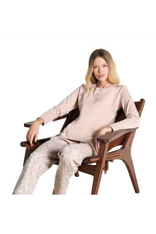 Over Sleep 3123 Kadın Büyük Beden Pijama Takımı