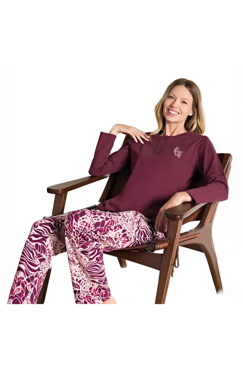 Over Sleep 3126 Kadın Büyük Beden Pijama Takımı