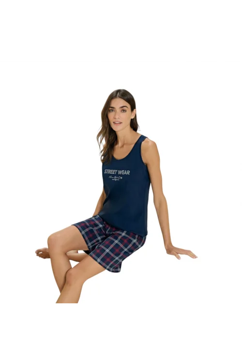 Over Sleep 3378 Kadın Yazlık Süprem Şort Pijama Takım (M-L-XL-XXL)