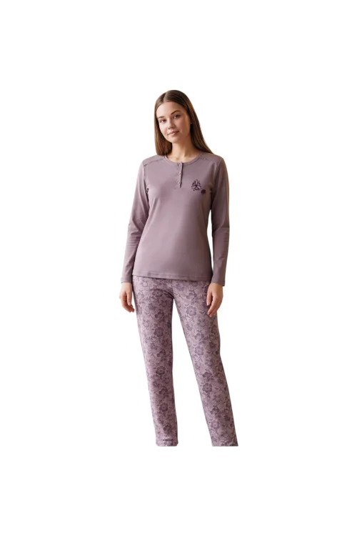 Over Sleep 3409 Kadın Kışlık Süprem Pijama Takımı