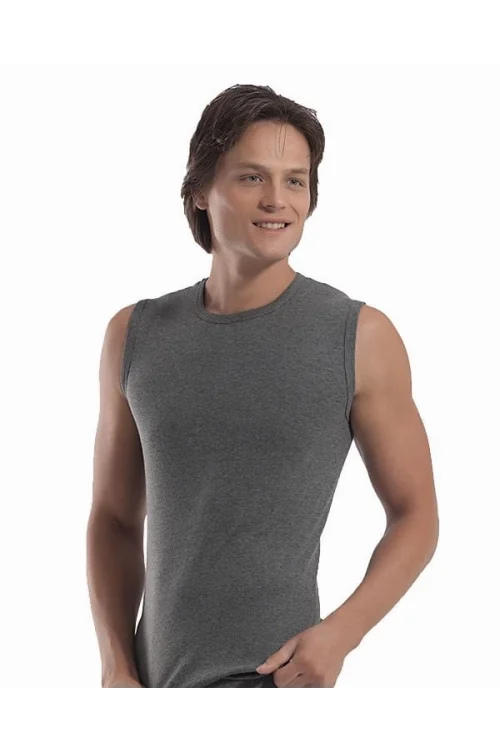 Öztaş 1055 Erkek Kolsuz Ribana O-Yaka Fanila