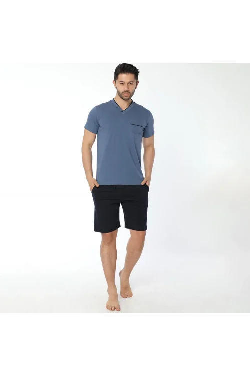 Öztaş 12021 Erkek Yazlık Şort Pijama Takım