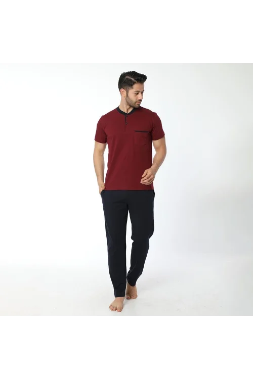 Öztaş 12040 Erkek Yazlık Kısakol  Pijama Takım