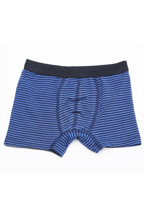 Öztaş 3704 Çocuk Çizgili Likralı Boxer Külot