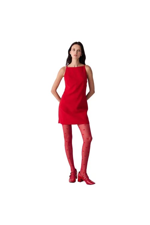 Penti Kadın Bowtie Desenli Külotlu Çorap